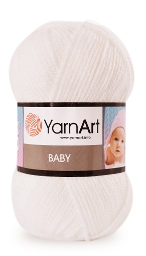 Priadza YarnArt Baby - 501 - biela