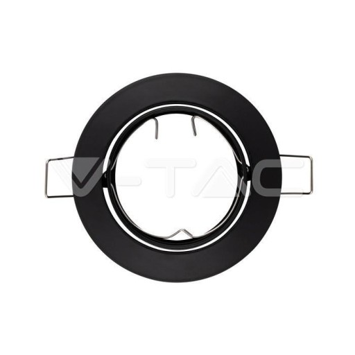 V-TAC GU10 očko okrúhle pohyblivé čierne VT-779-BL