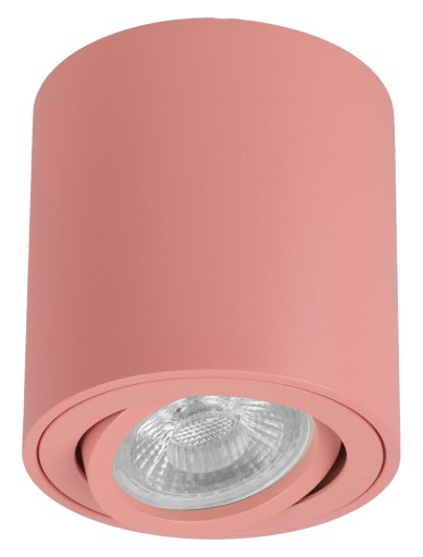 Prisadené bodové stropné LED svietidlo Halogen Tube GU10, ružové