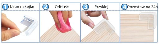 Ochrana rohov pre hrany nábytku, hrany skriniek, silikónové rohy x10