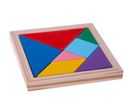Drevené puzzle - Tangram