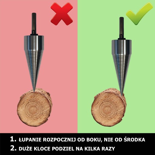ŠNEK 32 mm na štiepanie dreva, KUŽEL, VŔTAČKA PRE VŔTAČKU SDS