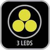 ONE SAFE 1.0 lampa - 3xLED, 400m, 3 režimy, 200h