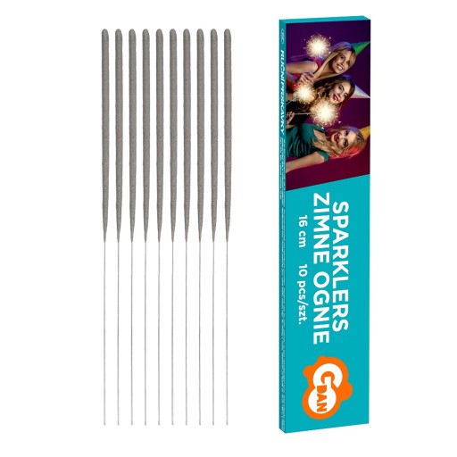 STUDENÉ SPARKLERY 16 CM BALENIE 10 GODAN