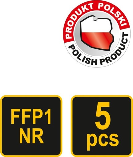 Jednorazové filtračné polomasky ffp1/k 5 ks 74540