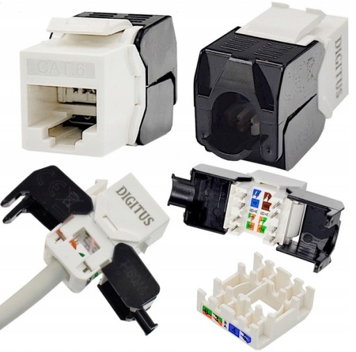 Keystone RJ45 (8P8C) kat. 6e UTP, LSA modul