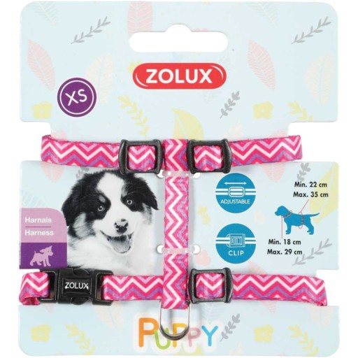 Postroj ZOLUX Puppy PIXIE pre šteniatka XS ružový
