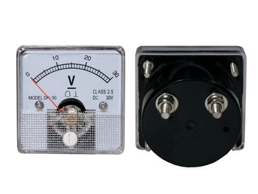 Analógový merač 30V štvorcový voltmeter