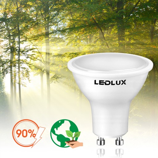 LED žiarovka GU10 4,5W = 45W SMD 3000K teplá Premium LEDLUX nebliká
