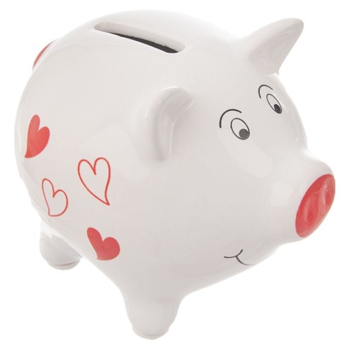 PIGGY prasiatko rozbité na peniaze a mince