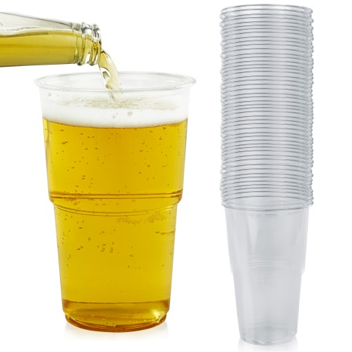 Hrnčeky Hrnčeky Plastové hrnčeky na pivo 500ml 50 ks