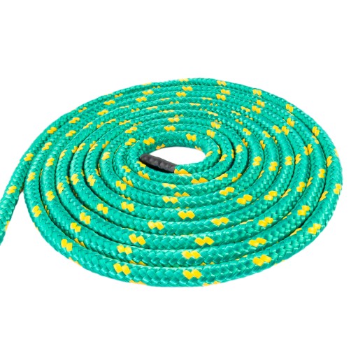 Pletené plachetnicové POLYPROPYLÉNOVÉ LANO 4mm zelená línia 2 MB