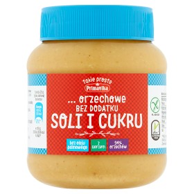 ARAŠIDOVÉ MASLO BEZ SOLI A CUKRU 350G PRIMAVIKA