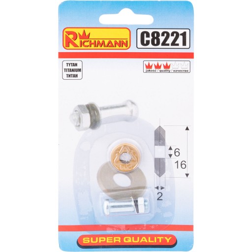 C8221 KOLESO NA DLAŽBU 16x6x2 TITANIUM RICHMANN