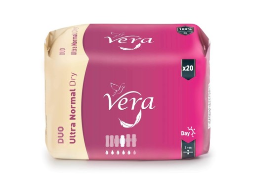 Vera hygienické vložky s krídelkami Ultra NORMAL Dry Duo Day 20 ks.
