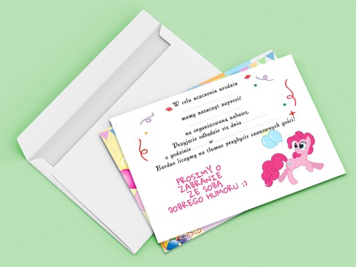 POZVÁNKA MY LITTLE PONY NA NARODENINY DIEŤAŤA + OBÁLKA ZDARMA