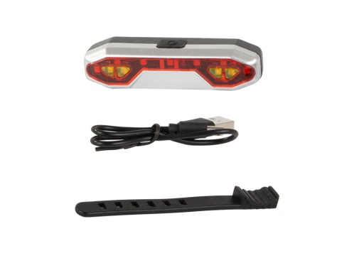 LED USB ZADNÁ BICYKLE LAMPA VÝKONNÁ ZADNÁ NA BICYKEL