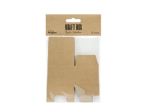 EKO papierové krabičky kraft 6x5,5x3,5cm 10 ks. | PUDP24