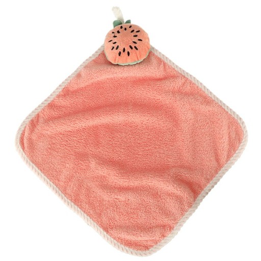 Detský uterák do škôlky, 30x30cm, ružový melón
