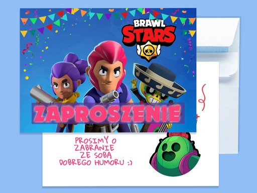 POZVÁNKA BRAWL STARS NA NARODENINY DIEŤAŤA + OBÁLKA ZDARMA
