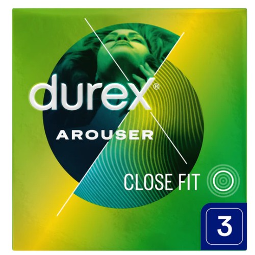 Kondómy DUREX Arouser, 3 kusy, vrúbkované