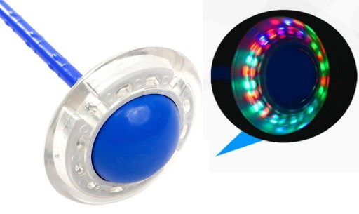SVIETIACE LED ŠVIHADLO HULA HOP SKIPPER HULAHOP HRAČKA PRE DETI