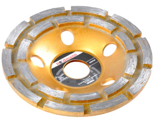 Diamantový štít. segment.duble na brúsenie betónu 125mmx22,23 Heidmann H00122