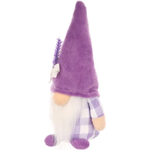 TRPASLÍK ZAJÍČIK GNOME FIALOVÝ MATERIÁL 20CM SASKA GARDEN