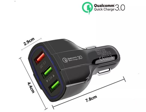 USB nabíjačka do auta 3 porty
