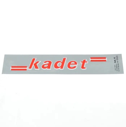 Nálepka Romet Cadet, chrómová, červená a biela