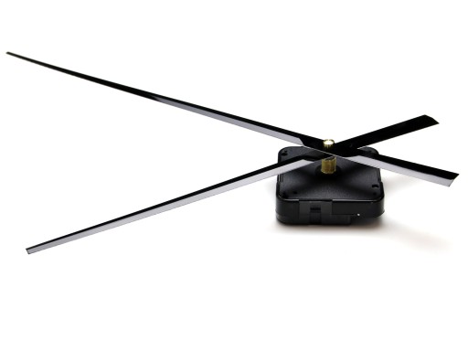 HT quartzový mechanizmus, ručičky pre 24cm hodiny
