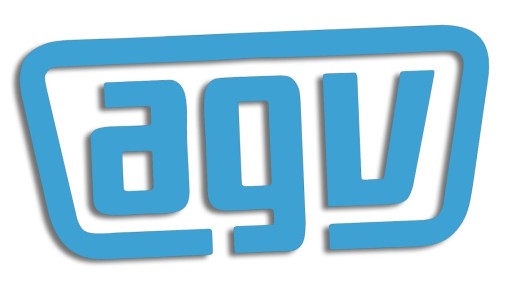 Modrá vysekávaná nálepka AGV