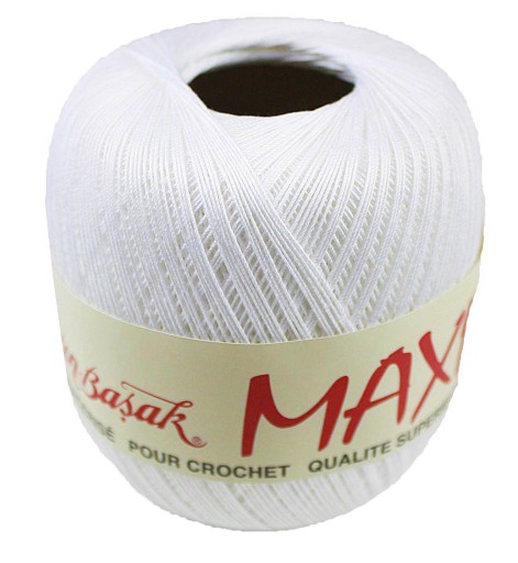 MAXI šnúra 100% Bavlna 100g / 565m - BIELA
