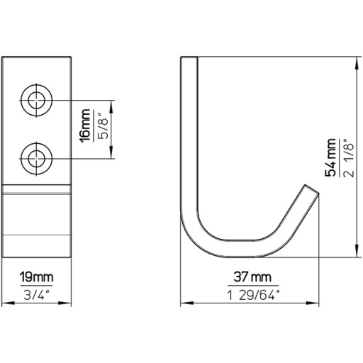 Nábytkový vešiak SIRO 2314/PB12, matná čierna