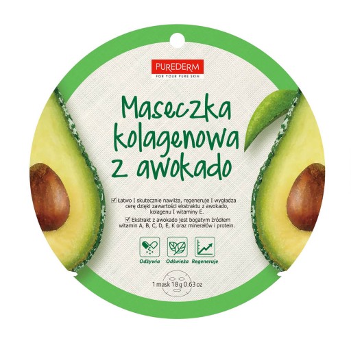 PUREDERM Kolagénová hydratačná a liftingová maska