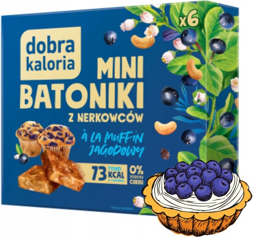Dobra Kaloria Mini Bars čučoriedkový muffin 102g