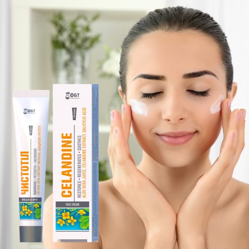 Celandine KRÉM NA AKNÉ, PSORIÁZU, AZS, pupienky, citlivú pleť 44 ml