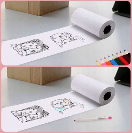 5x ROLOVÝ TEPELNÝ PAPIER NA TLAČOVÉ VALCE SADA NÁPLŇOV 5 VALCOV