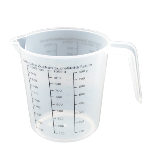 KUCHYNSKÝ ODMERNÝ hrnček S ODBORNÝM džbánom 1,5L