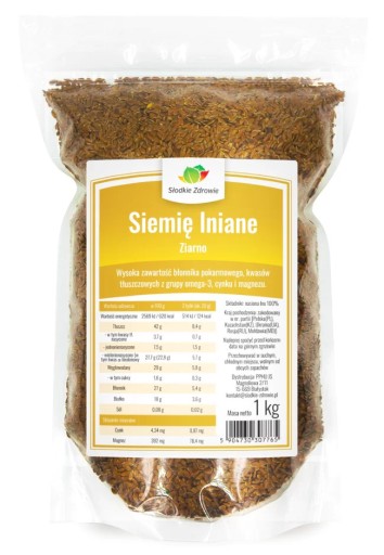 Hnedé ľanové semienko Słodkie Zdrowie 1000 g