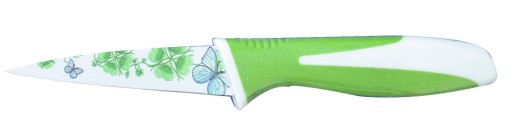 Kuchynský nôž na zeleninu, ovocie, ozdobná čepeľ, 24 cm