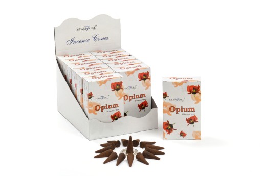 Indické kónické vonné tyčinky OPIUM 15 ks Stamford