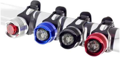 Sada LED svetiel na bicykel PREDNÉ ZADNÉ modré