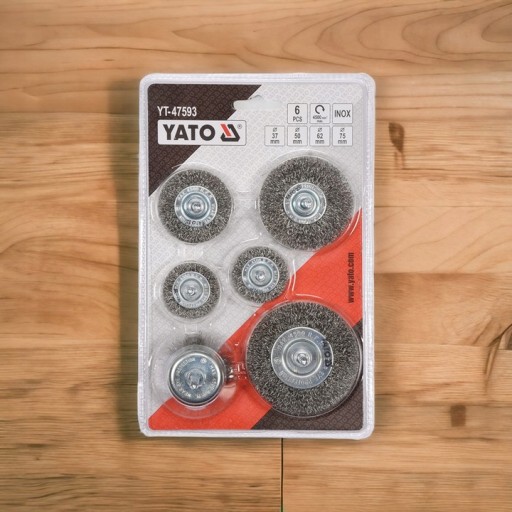YATO SADA DRÔTENÝCH KEFIEK INOX S DRÔTEKOU 6KS DRÔTENÝCH KEF