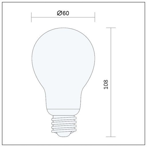 A60 10W FILAMENT CLASSIC LED EDISON E27 ŽIAROVKA, NEUTRÁLNA FARBA