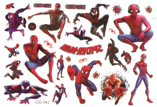 Odnímateľné tetovanie pre deti SPIDER-MAN CG341