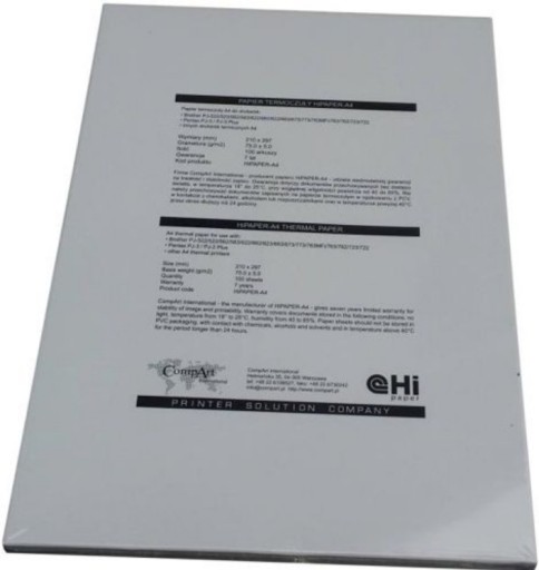 Teplotne citlivý papier Pocket Jet A4 100 listov