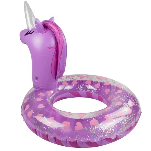 NAFUKOVACIE KOLESO NA PLÁVANIE PONY RUŽOVÝ Prsteň