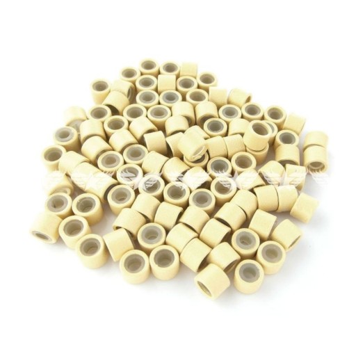 Mikrokrúžky so silikónom, 100 kusov -M- blond