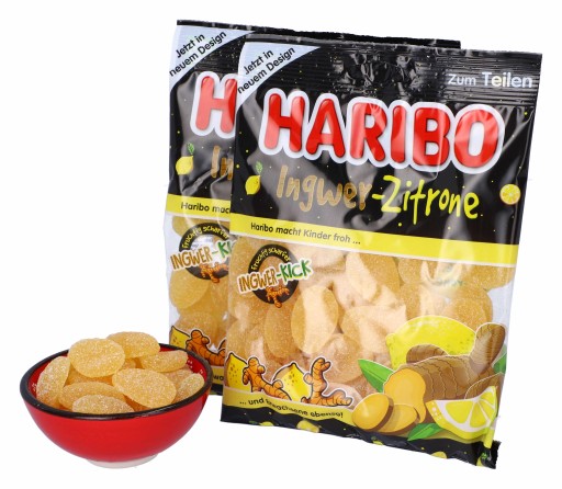 Haribo Ginger Lemon želé fazuľky 160 g S DE